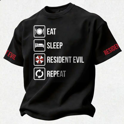 Resident Evil Printed Oversized Unisex T-shirt