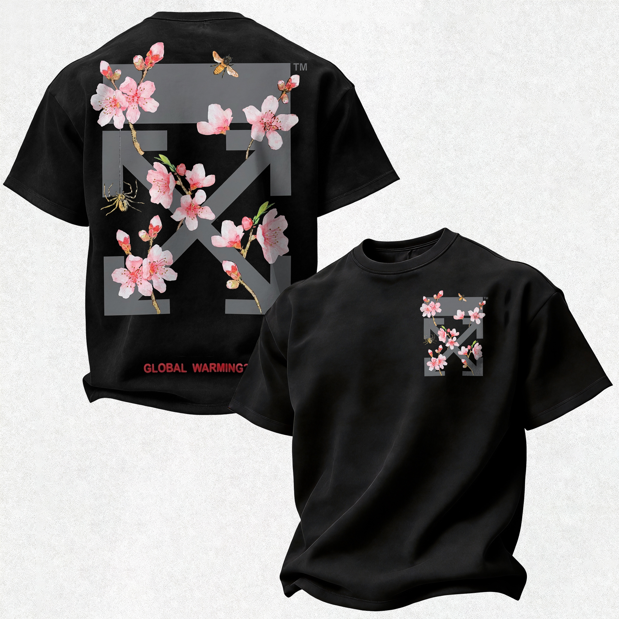Off-White Printed Oversized Unisex T-shirt
