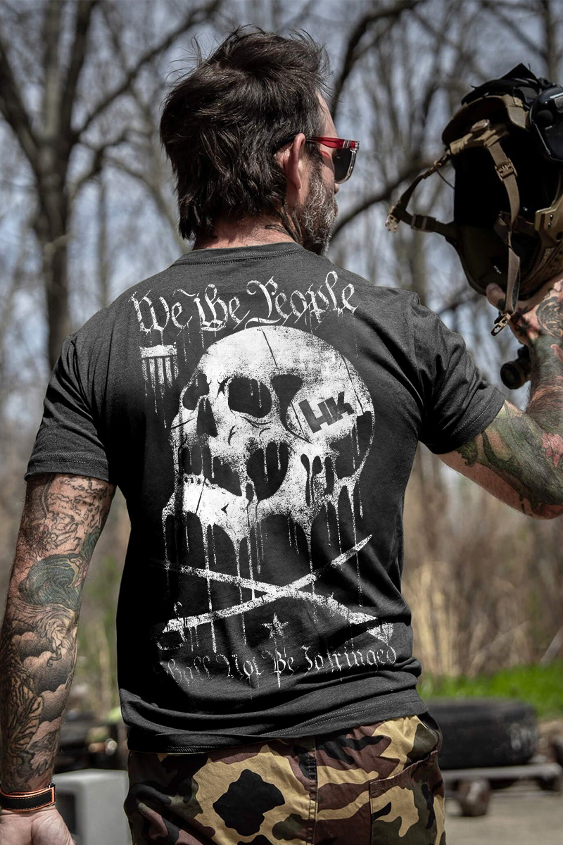 Heckler & Koch Skull Printed Men's T-shirt