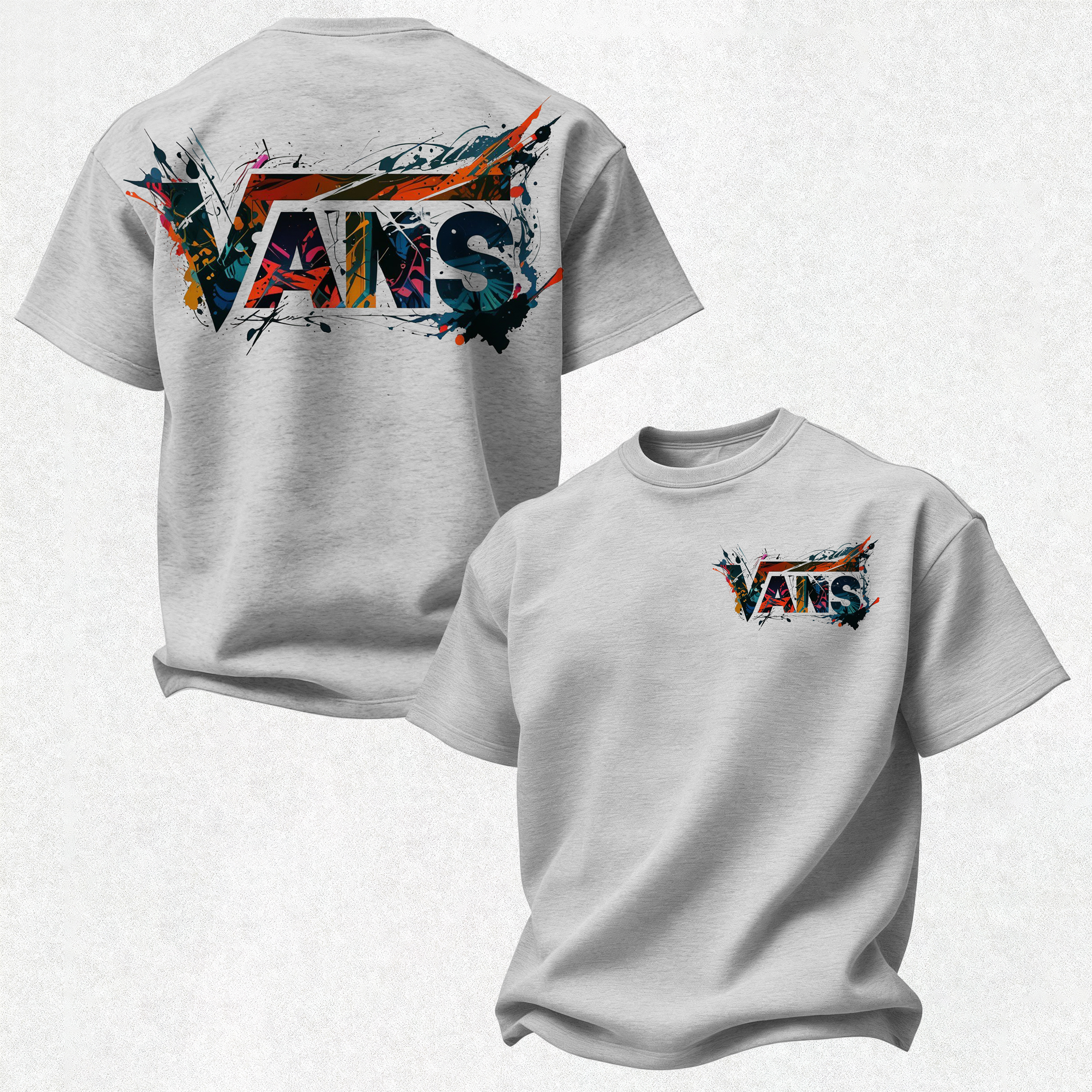 Vans Graffiti Printed Oversized Unisex T-shirt