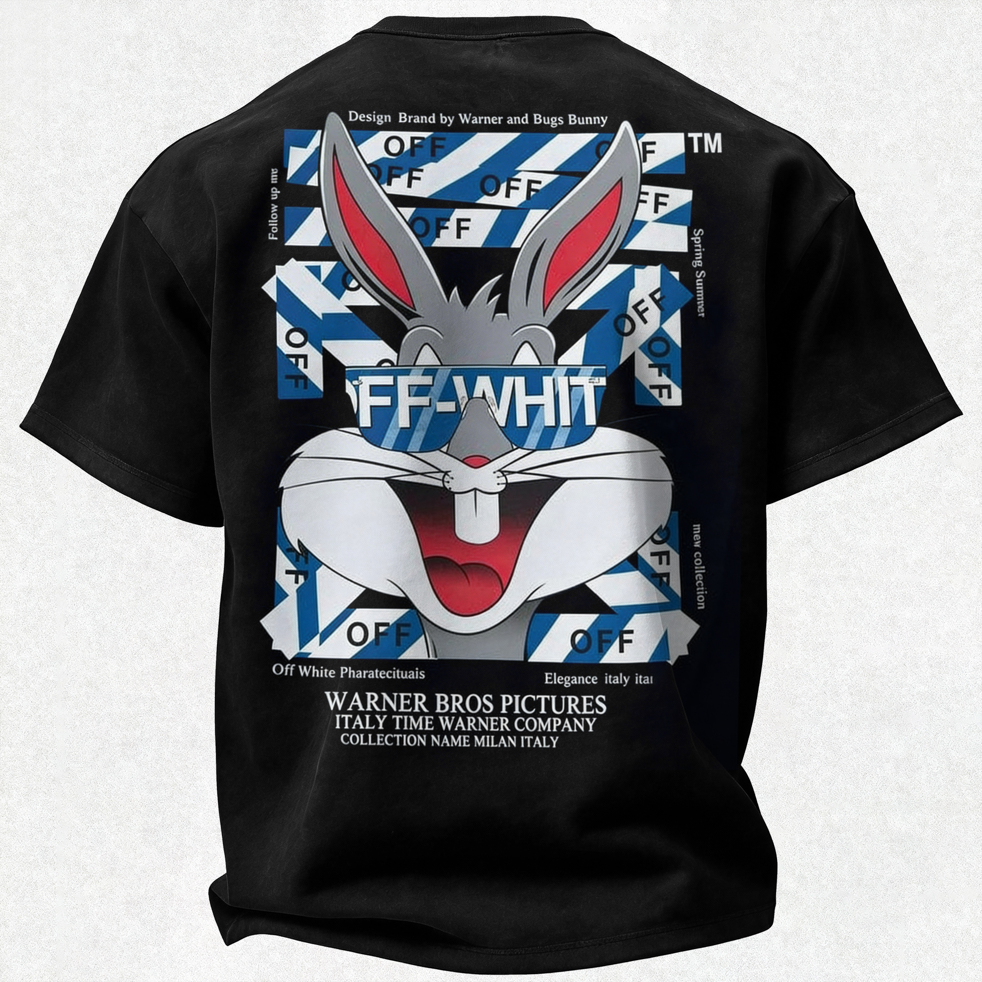 Off-White Bugs Bunny Printed Oversized Unisex T-shirt