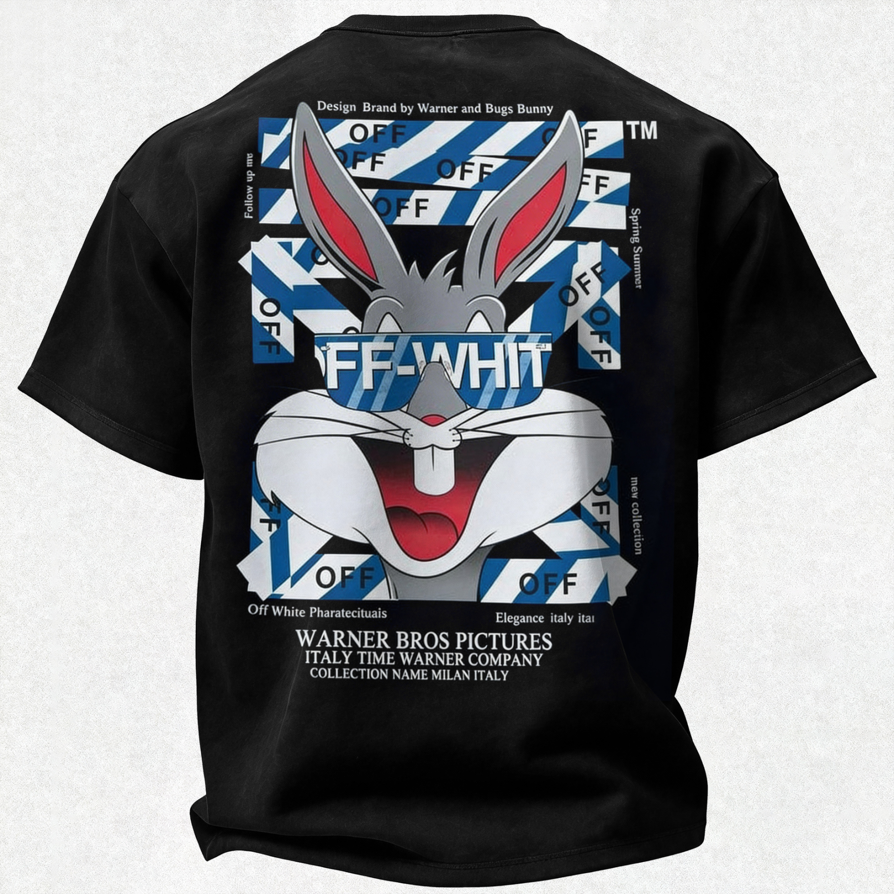 Off-White Bugs Bunny Printed Oversized Unisex T-shirt