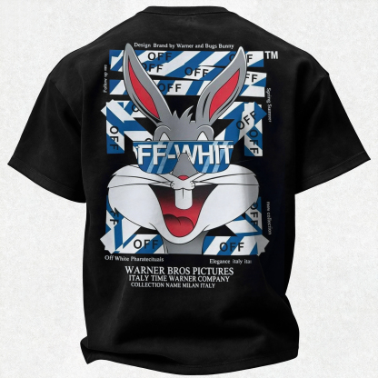 Off-White Bugs Bunny Printed Oversized Unisex T-shirt