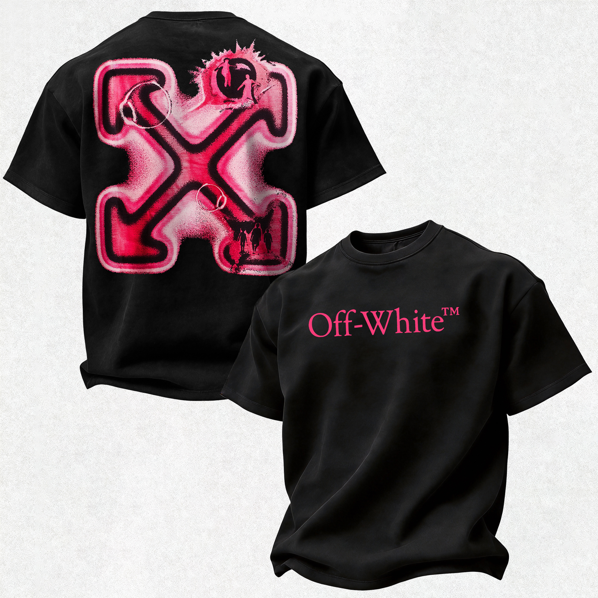 Off-White Printed Oversized Unisex T-shirt