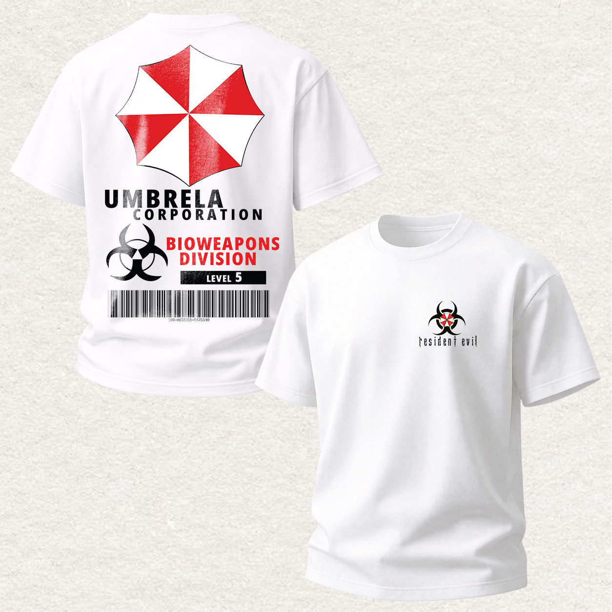 Resident Evil Umbrella Corporation Printed Oversized Unisex T-shirt