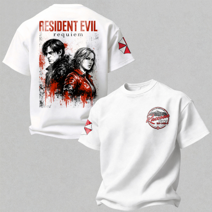 Resident Evil Requiem Printed Oversized Unisex T-shirt