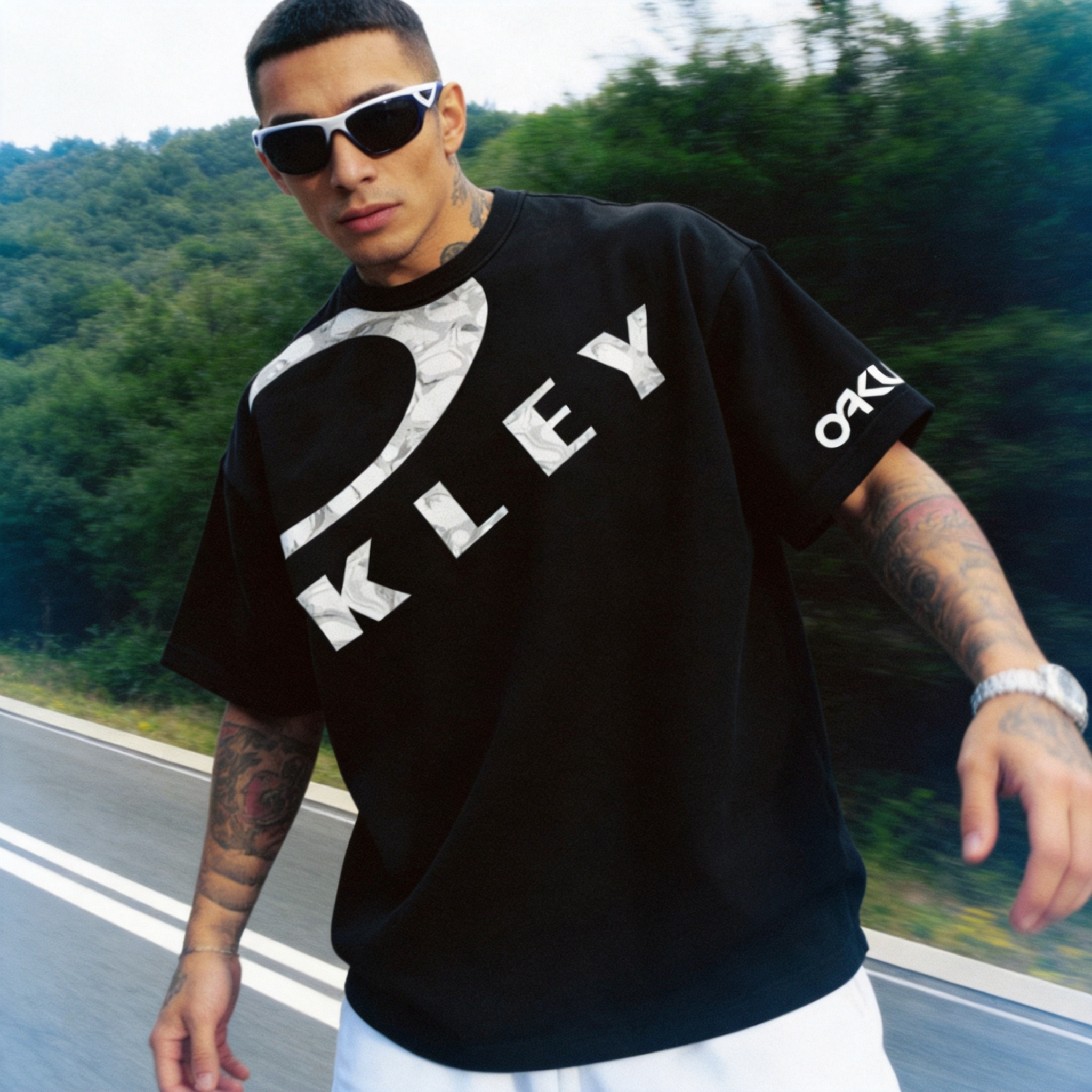 Oakley Printed Oversized Unisex T-shirt