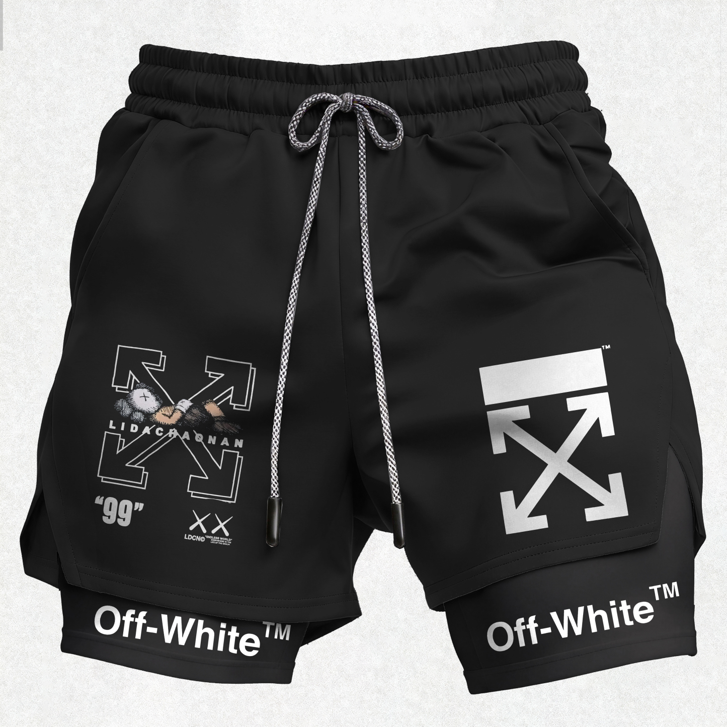 Off-White Print Men's Shorts