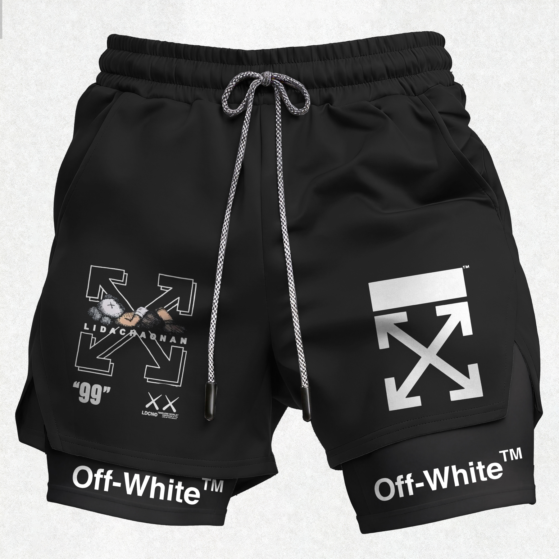 Off-White Print Men's Shorts