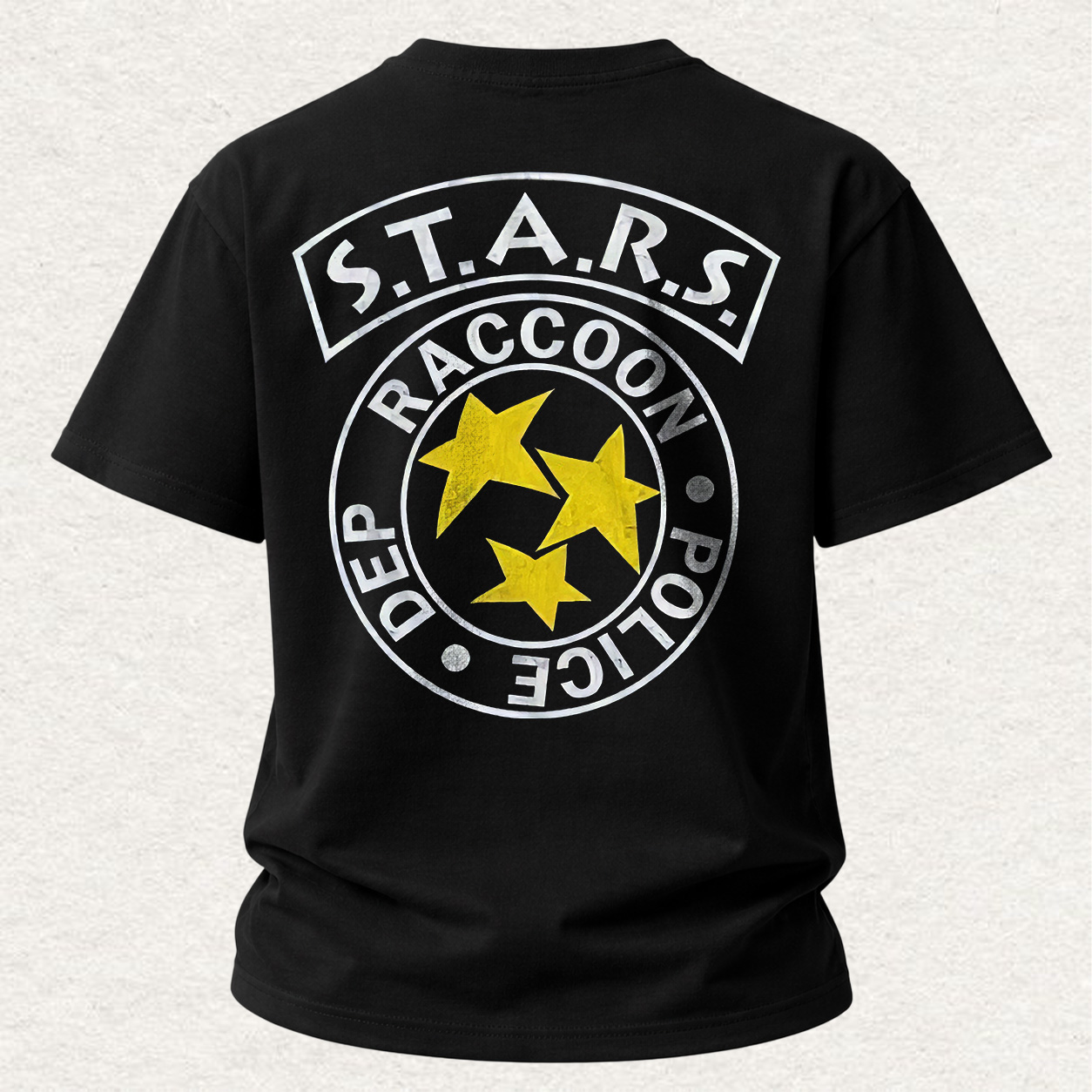 Resident Evil Stars Police Dept Printed Oversized Unisex T-shirt