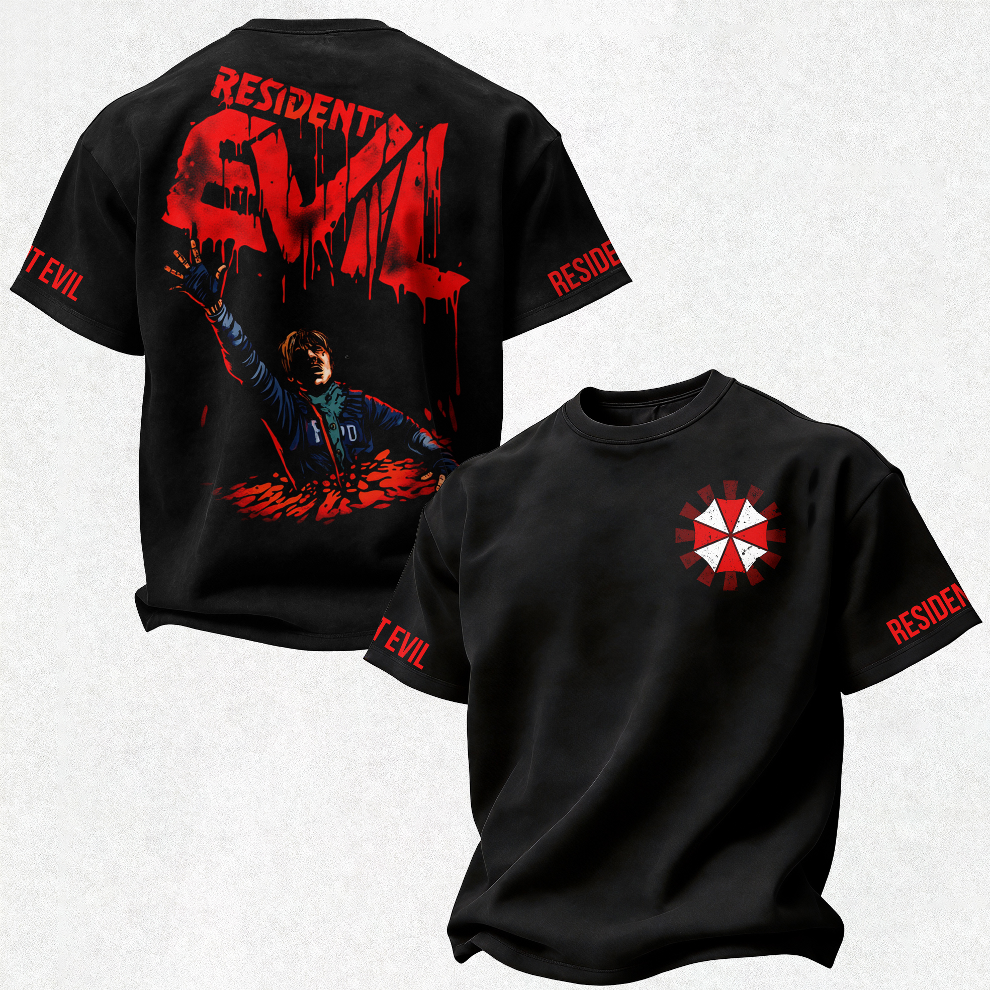 Resident Evil Printed Oversized Unisex T-shirt