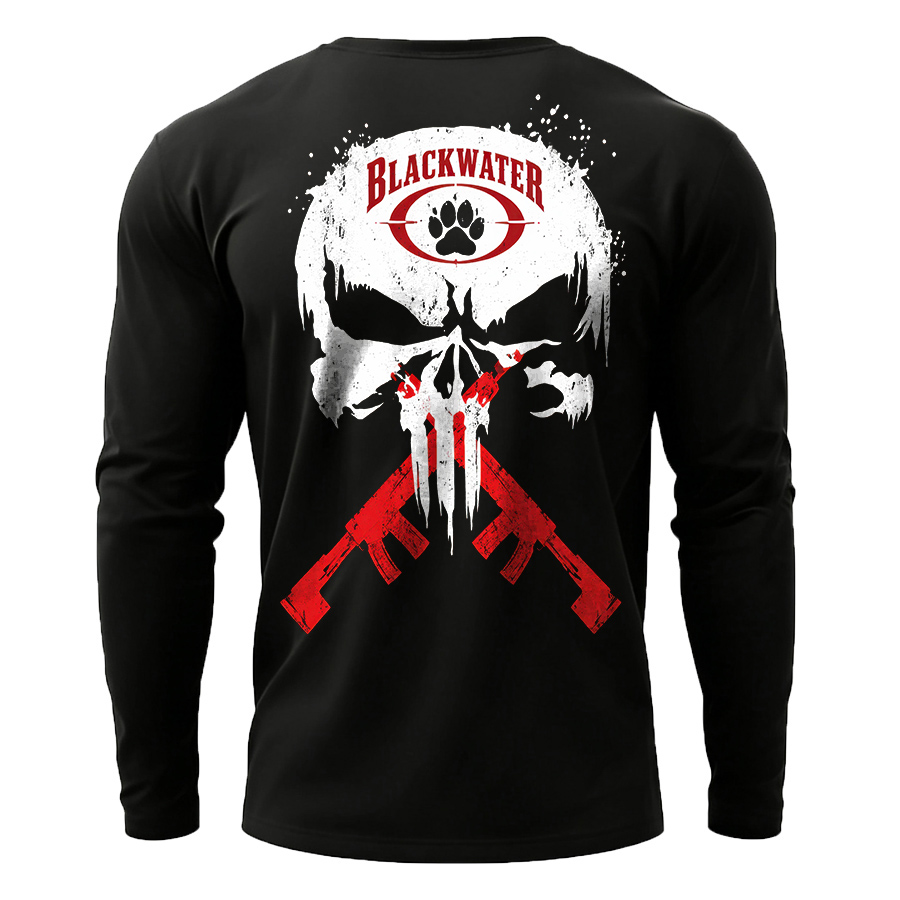 Blackwater Killing People For Money Since 1997 Printed Men's Long Sleeves T-shirt