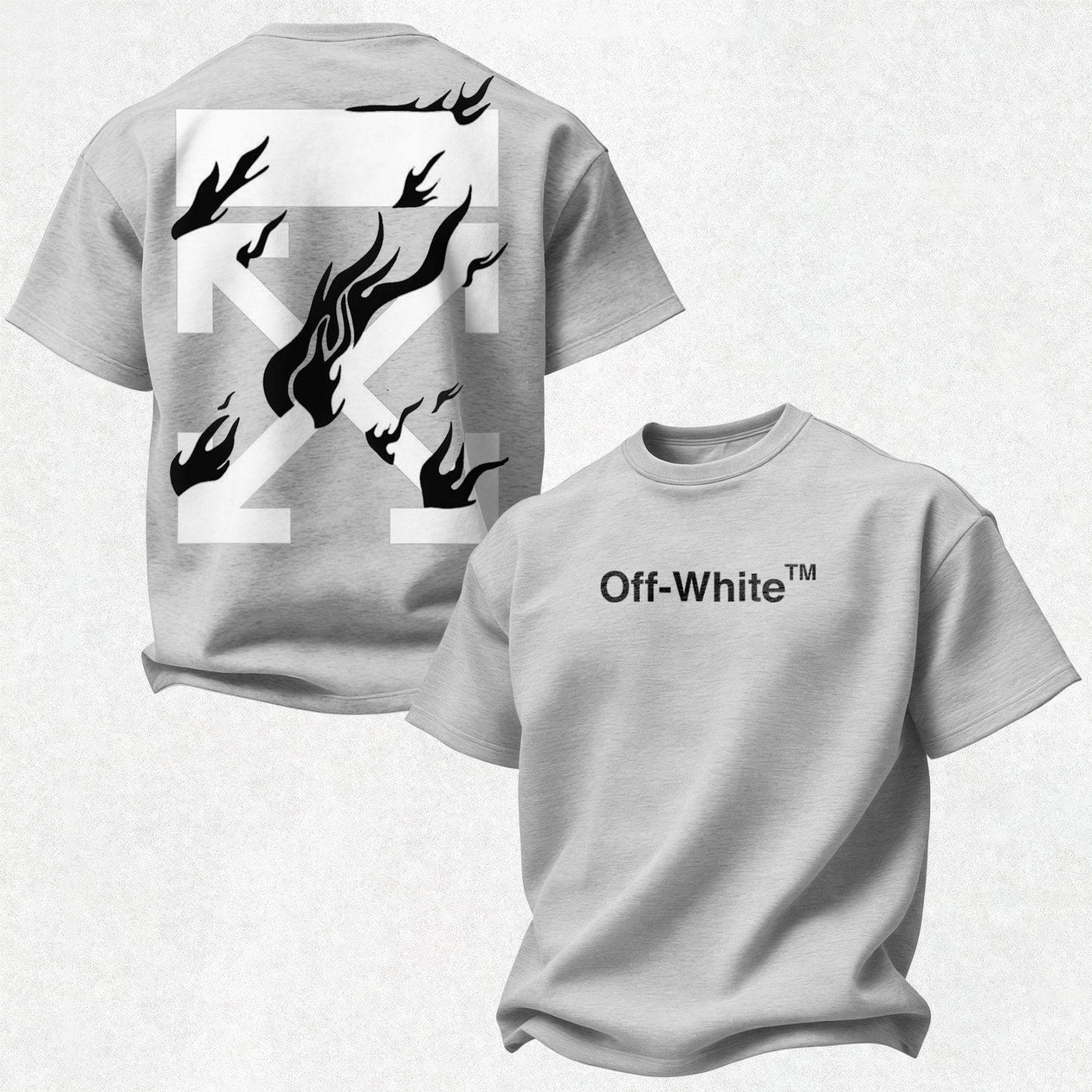 Off-White Printed Oversized Unisex T-shirt