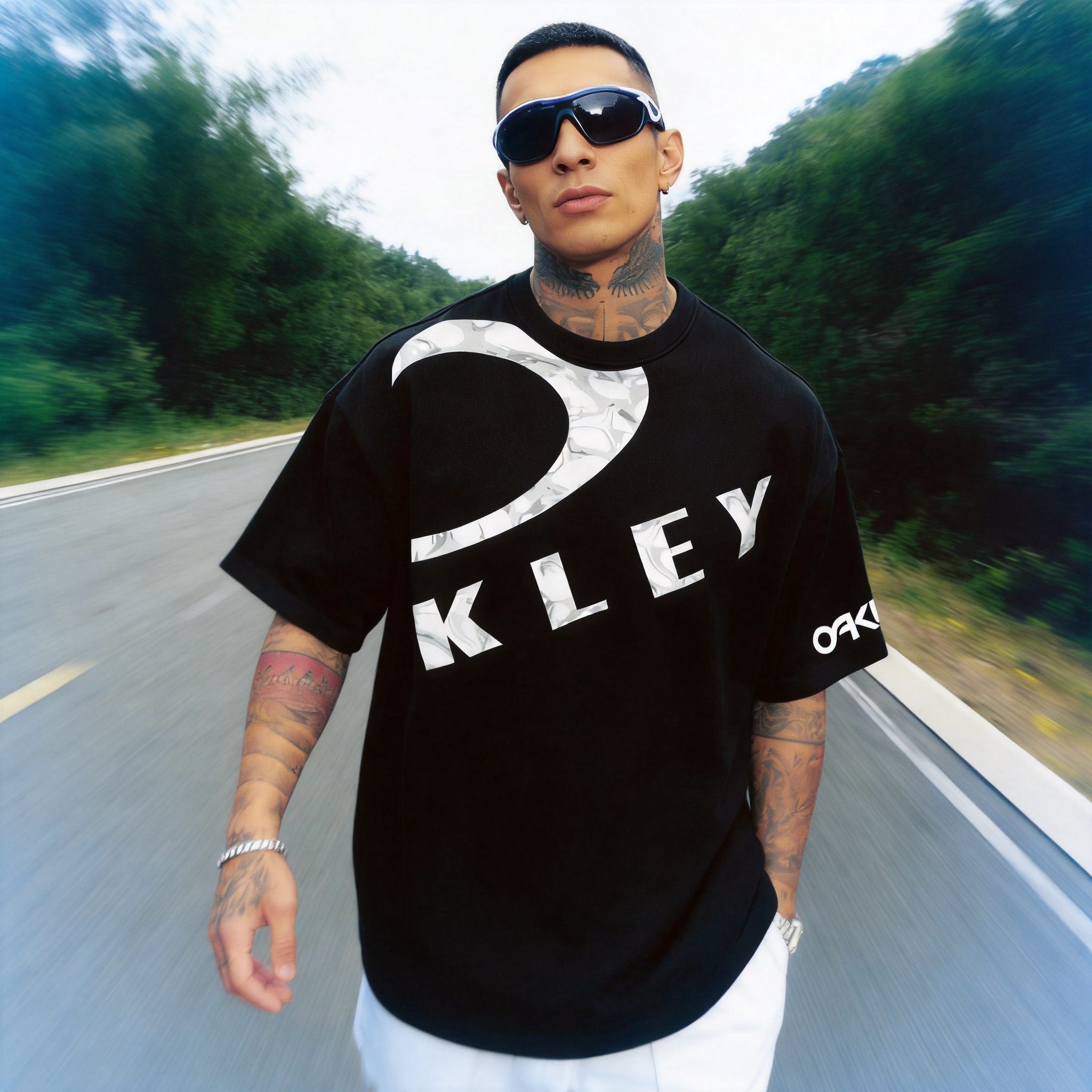 Oakley Printed Oversized Unisex T-shirt