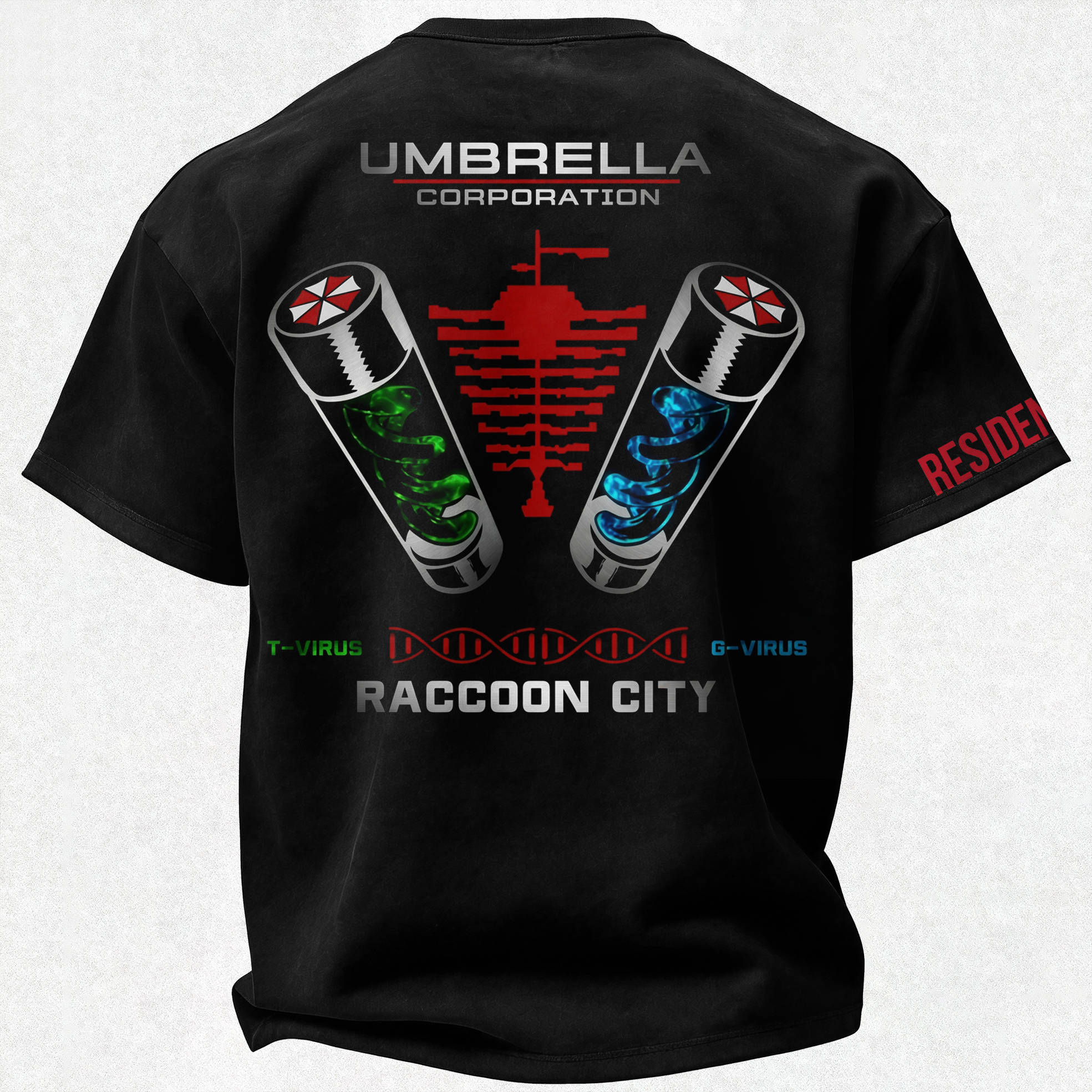 Resident Evil Umbrella Corporation Printed Oversized Unisex T-shirt