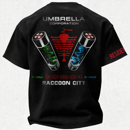 Resident Evil Umbrella Corporation Printed Oversized Unisex T-shirt