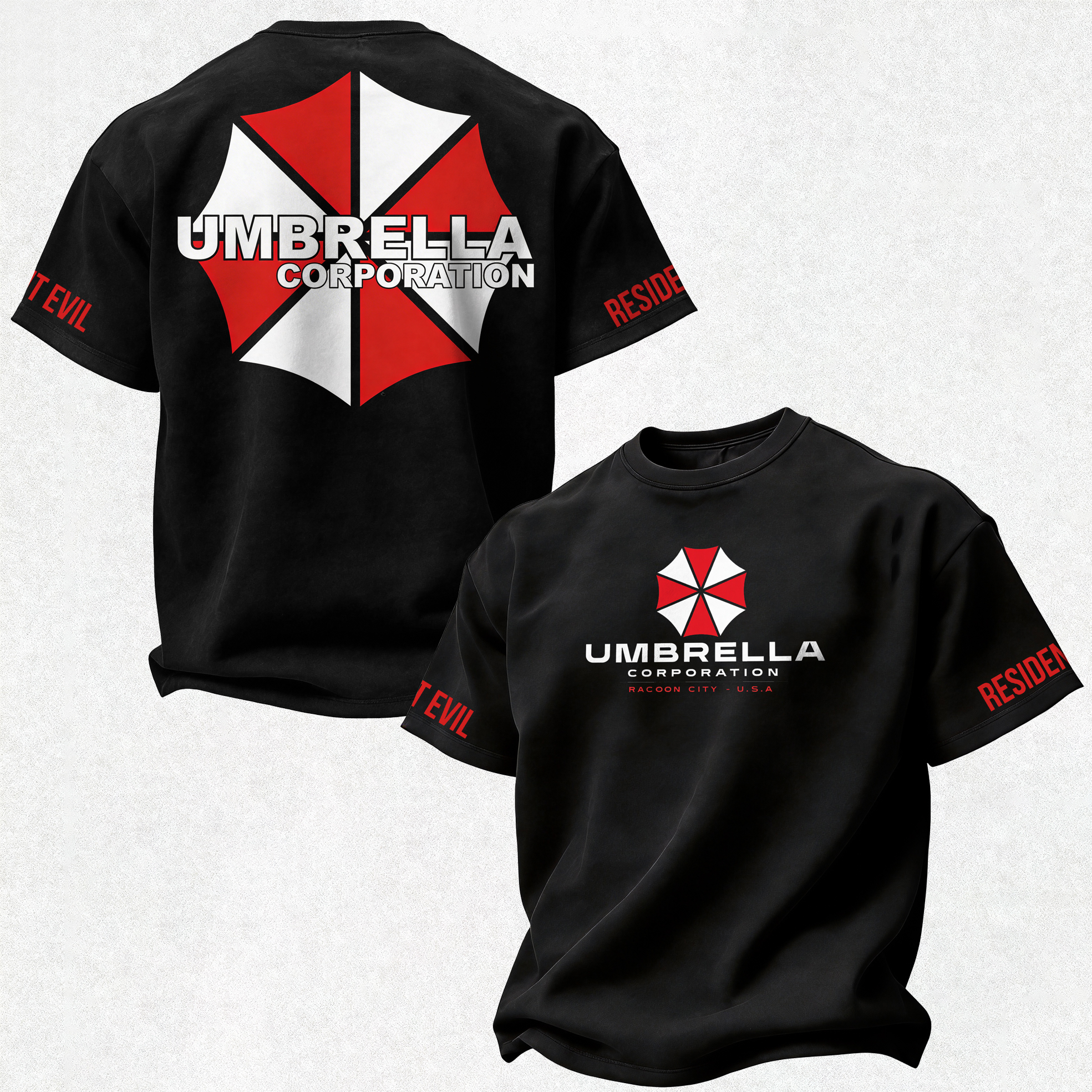 Resident Evil Umbrella Corporation Printed Oversized Unisex T-shirt