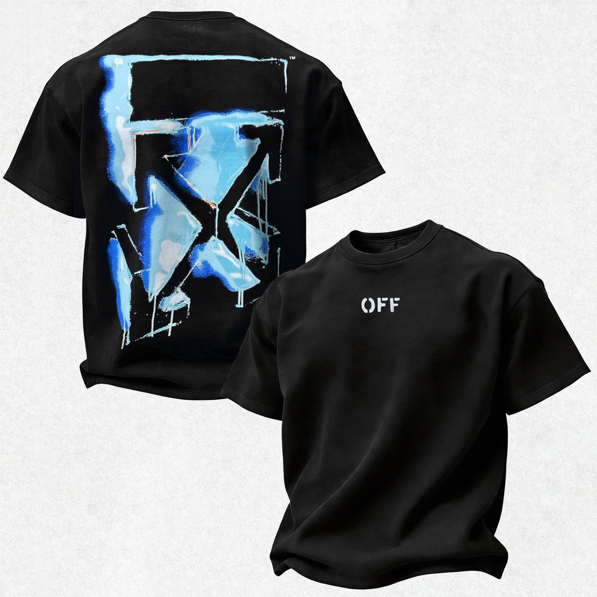 Off-White Printed Oversized Unisex T-shirt