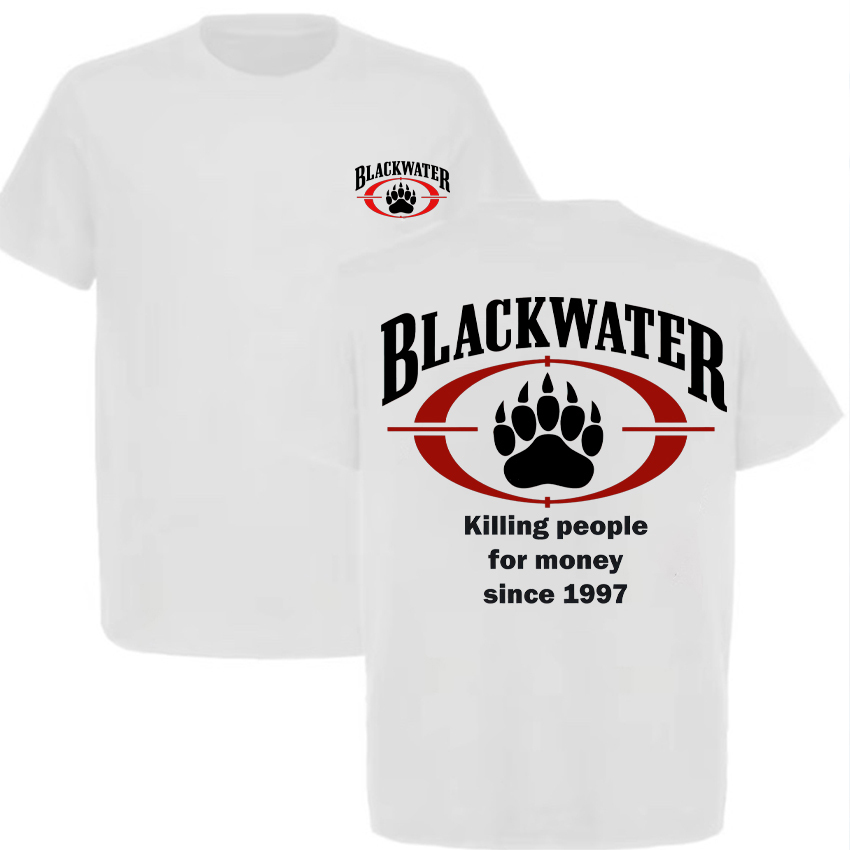 Blackwater Killing People For Money Since 1997 Printed Men's T-shirt