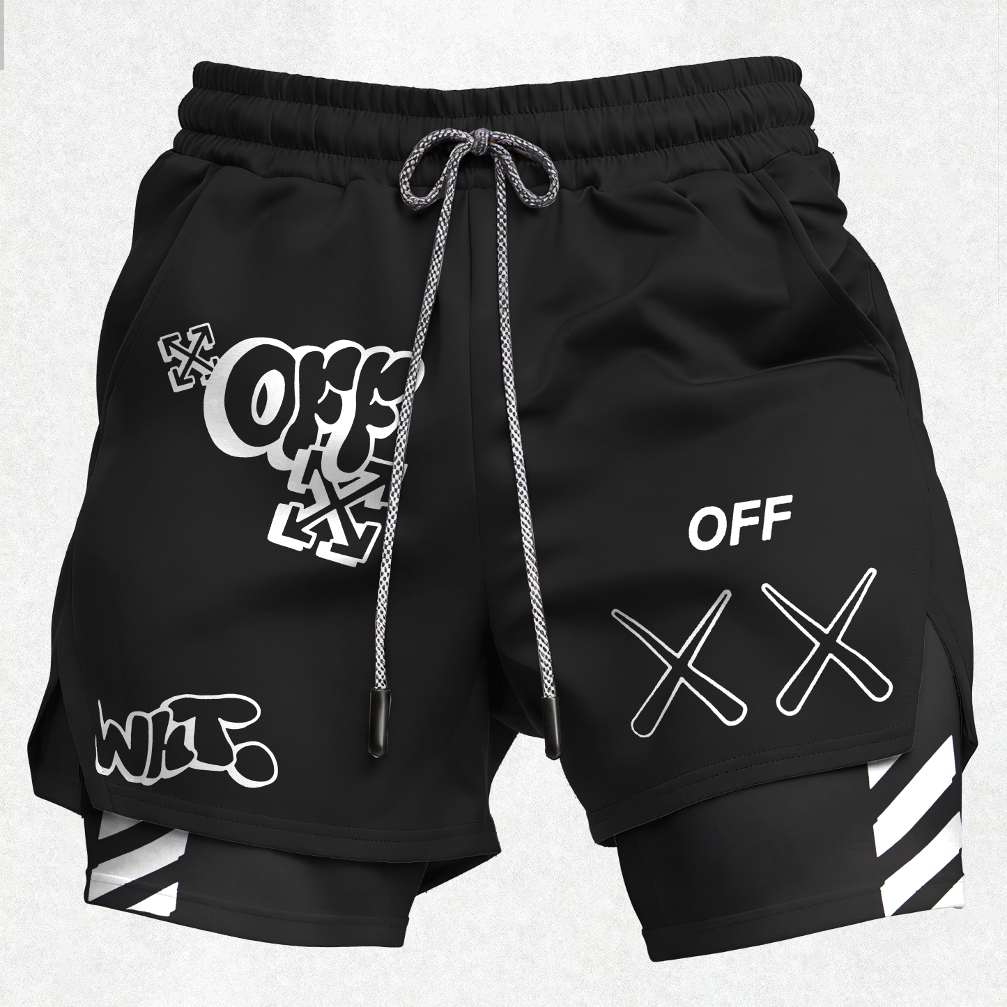 Off-White Print Men's Shorts