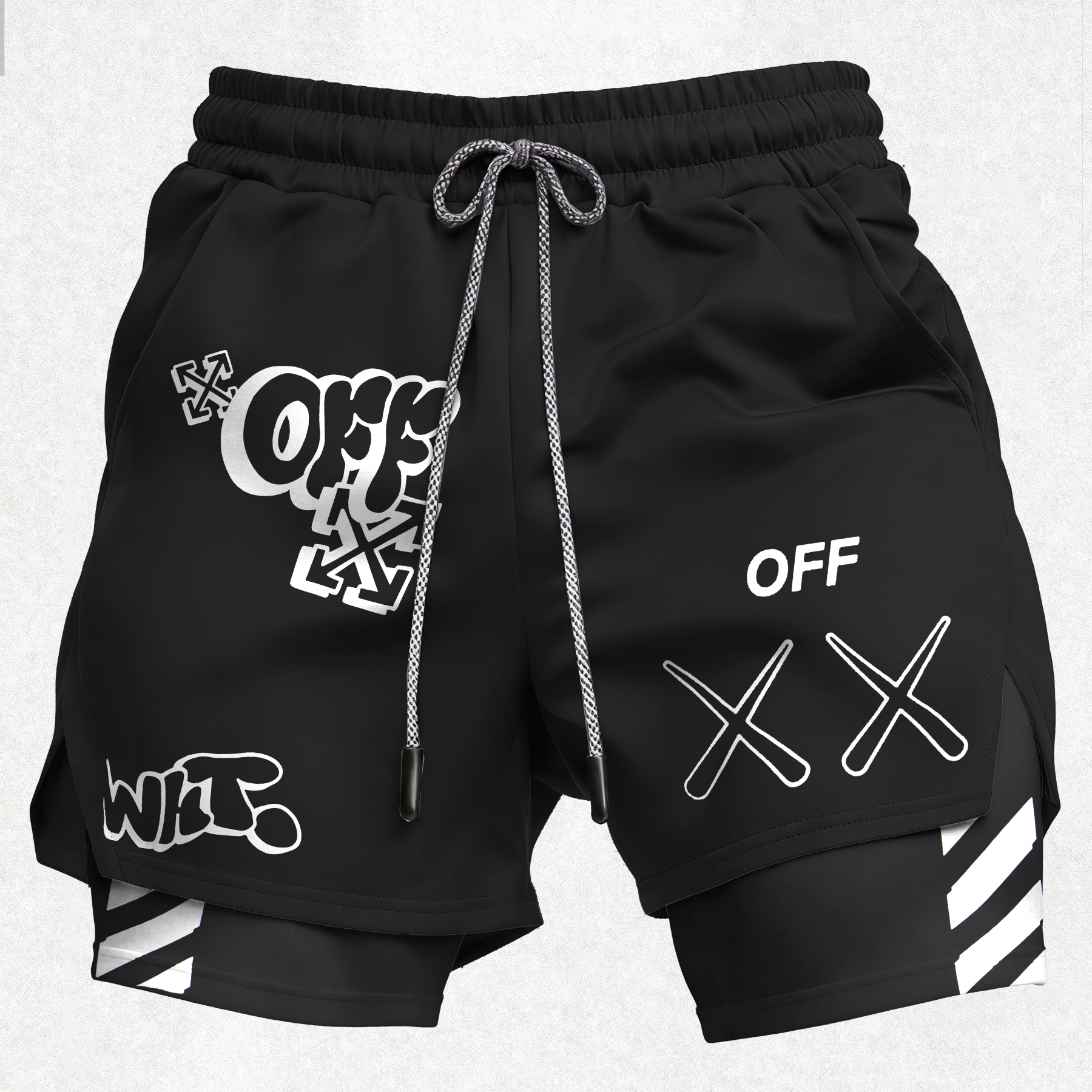Off-White Print Men's Shorts