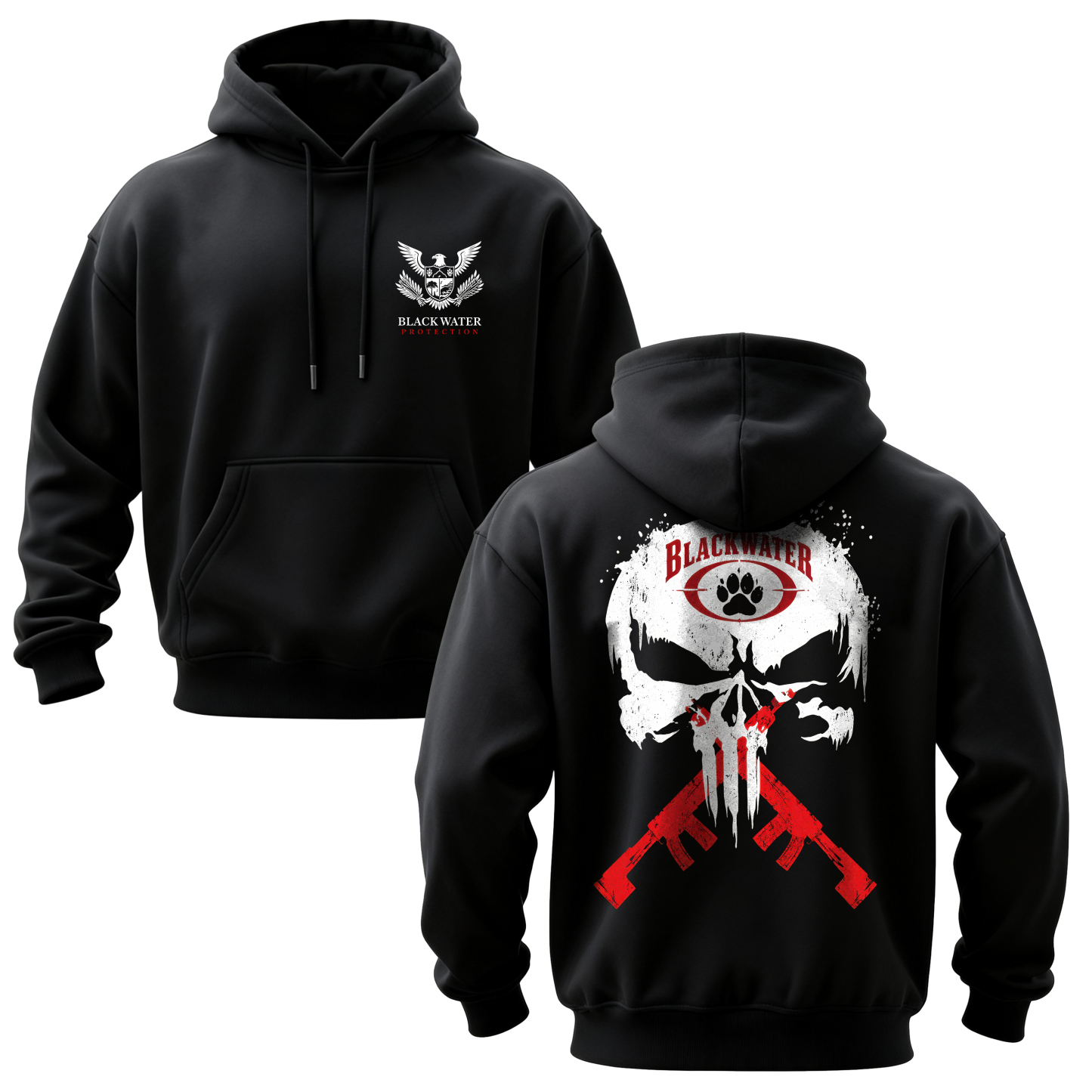 Blackwater Skull Printed Men's Hoodie