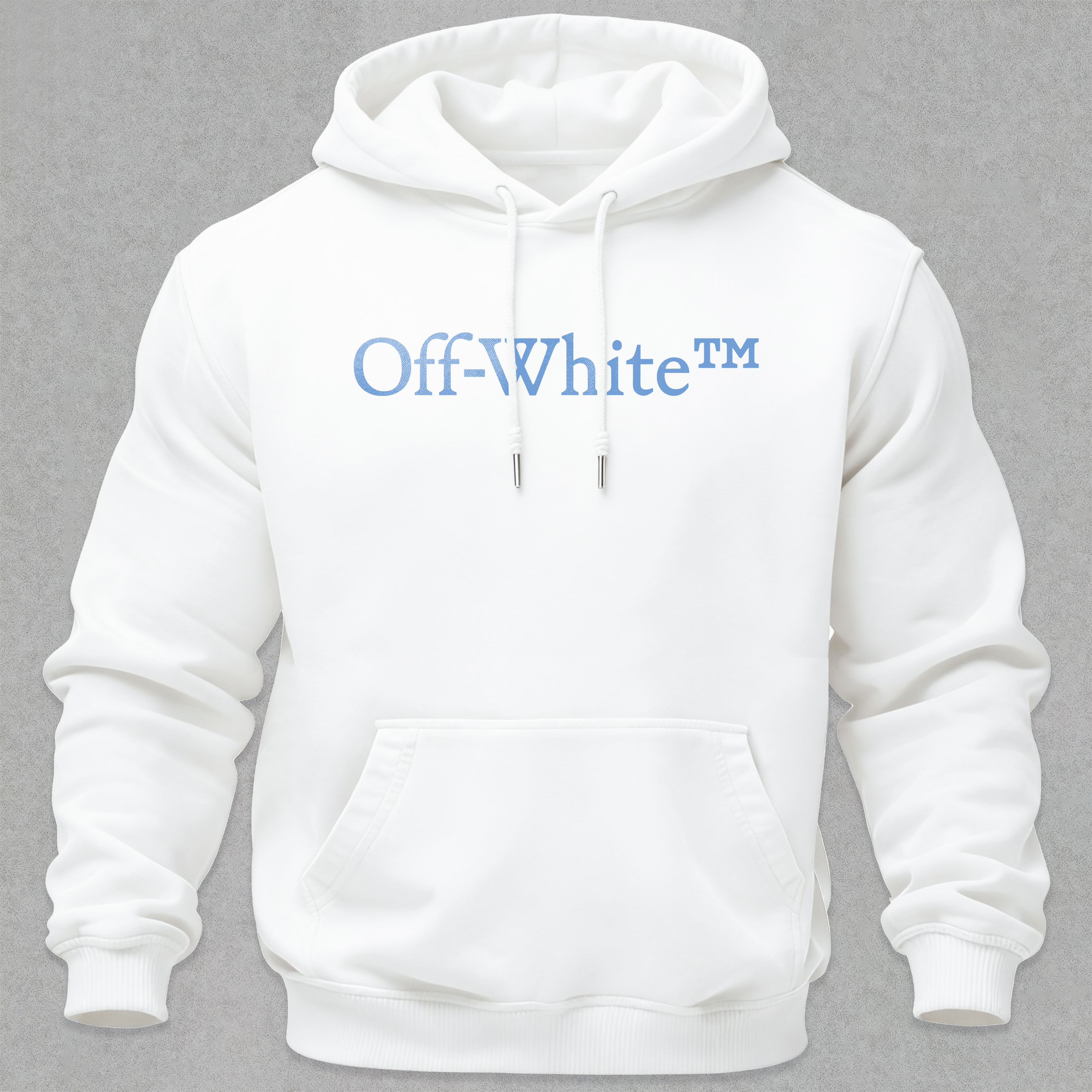 Off-White Printed Fleece-lined Unisex Hoodie