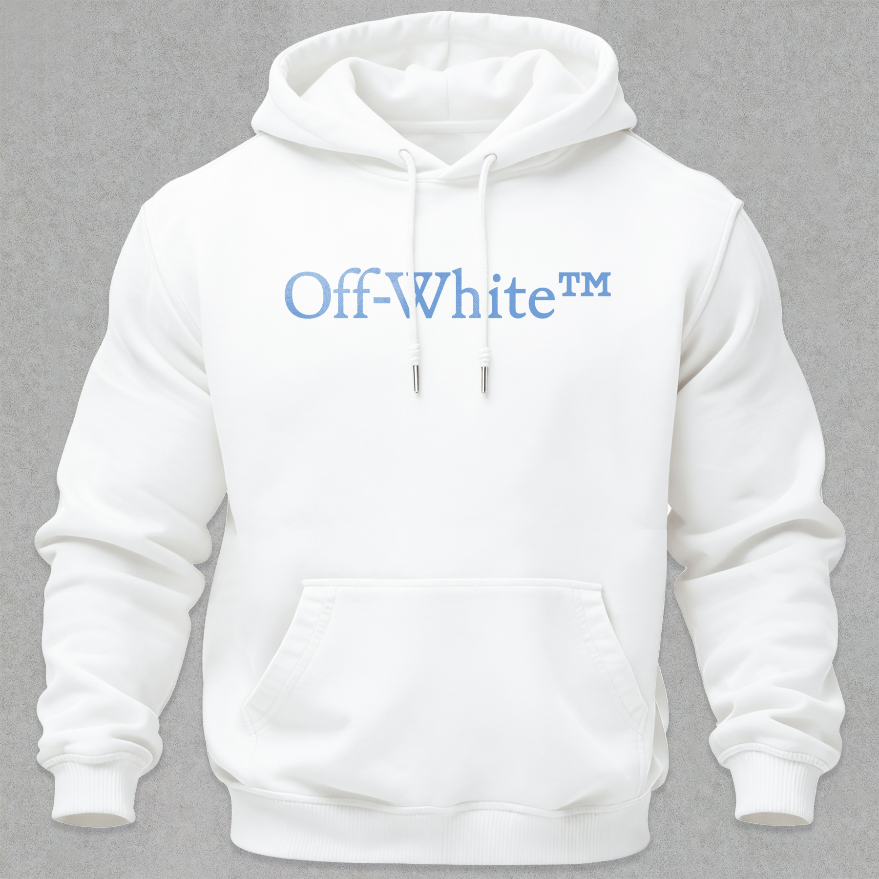 Off-White Printed Fleece-lined Unisex Hoodie