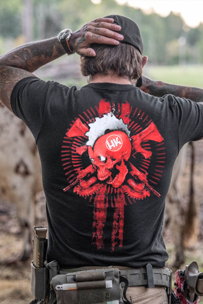 Heckler & Koch Skull Printed Men's T-shirt