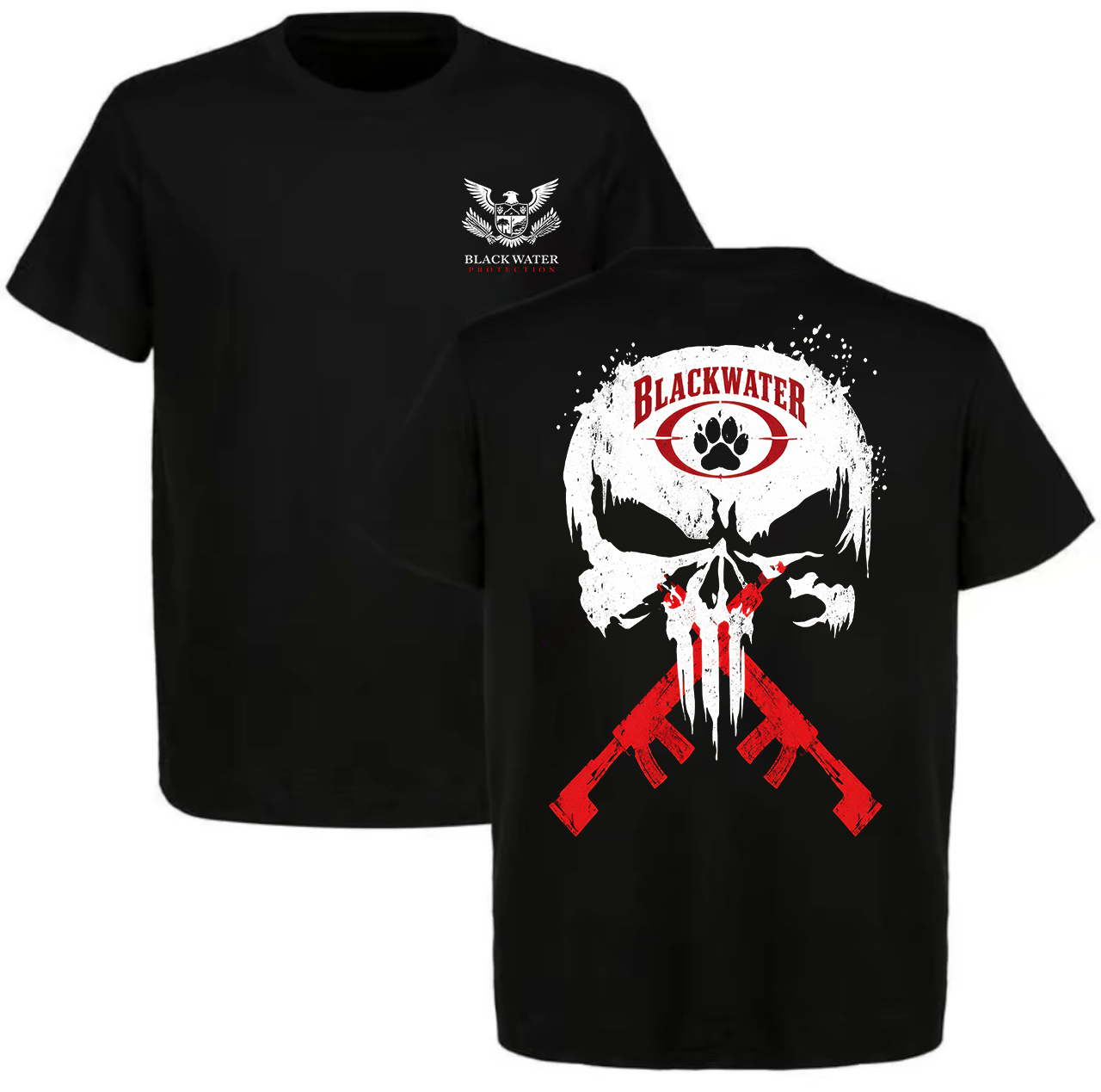 Blackwater Skull Printed Men's T-shirt