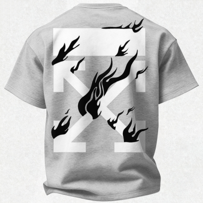 Off-White Printed Oversized Unisex T-shirt