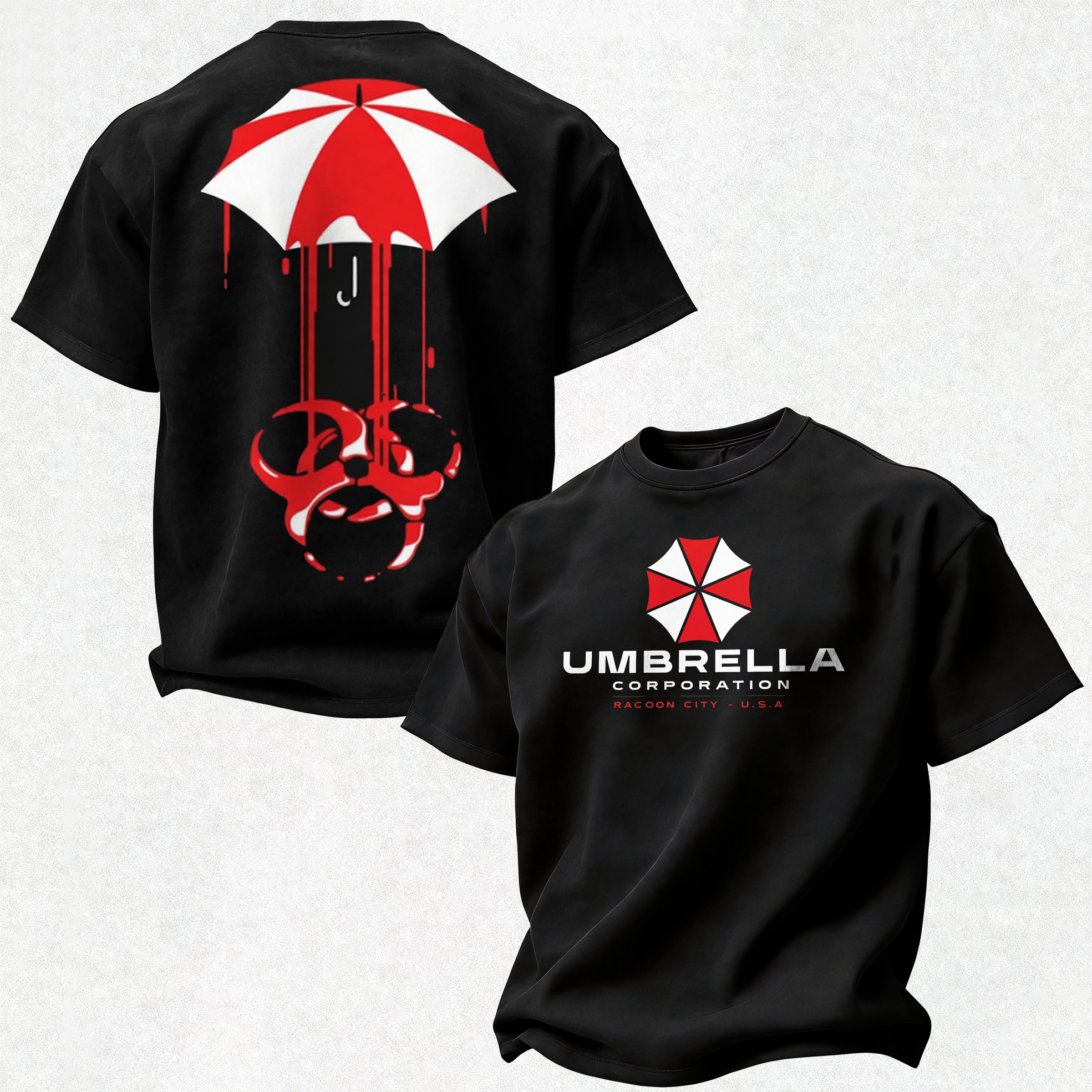 Resident Evil Umbrella Corporation Printed Oversized Unisex T-shirt