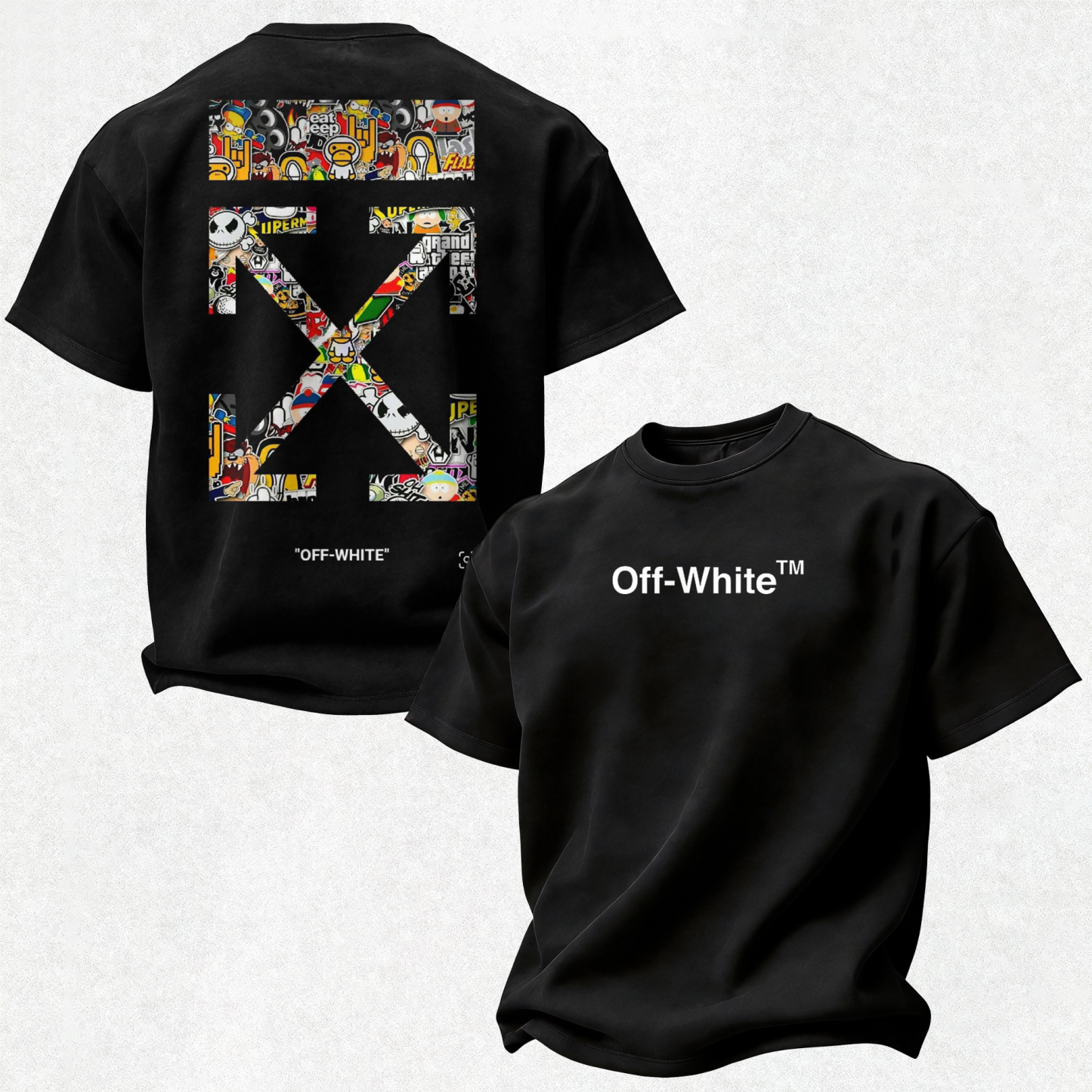 Off-White Printed Oversized Unisex T-shirt