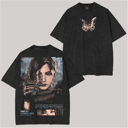 Resident Evil 4 Remake Printed Unisex Washed T-Shirt