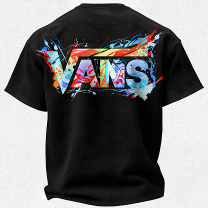 Vans Graffiti Printed Oversized Unisex T-shirt