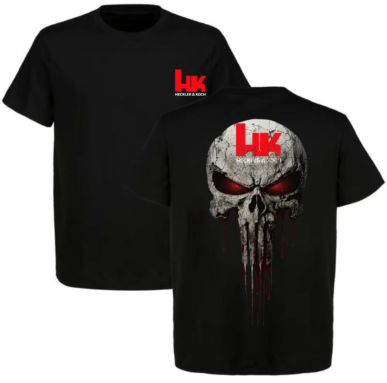 Heckler & Koch Skull Printed Men's T-shirt