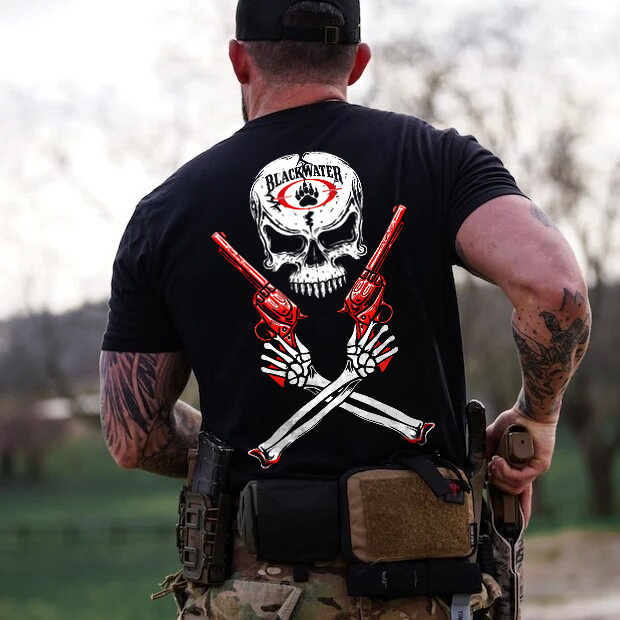Blackwater Skull Printed Men's T-shirt