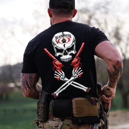 Blackwater Skull Printed Men's T-shirt
