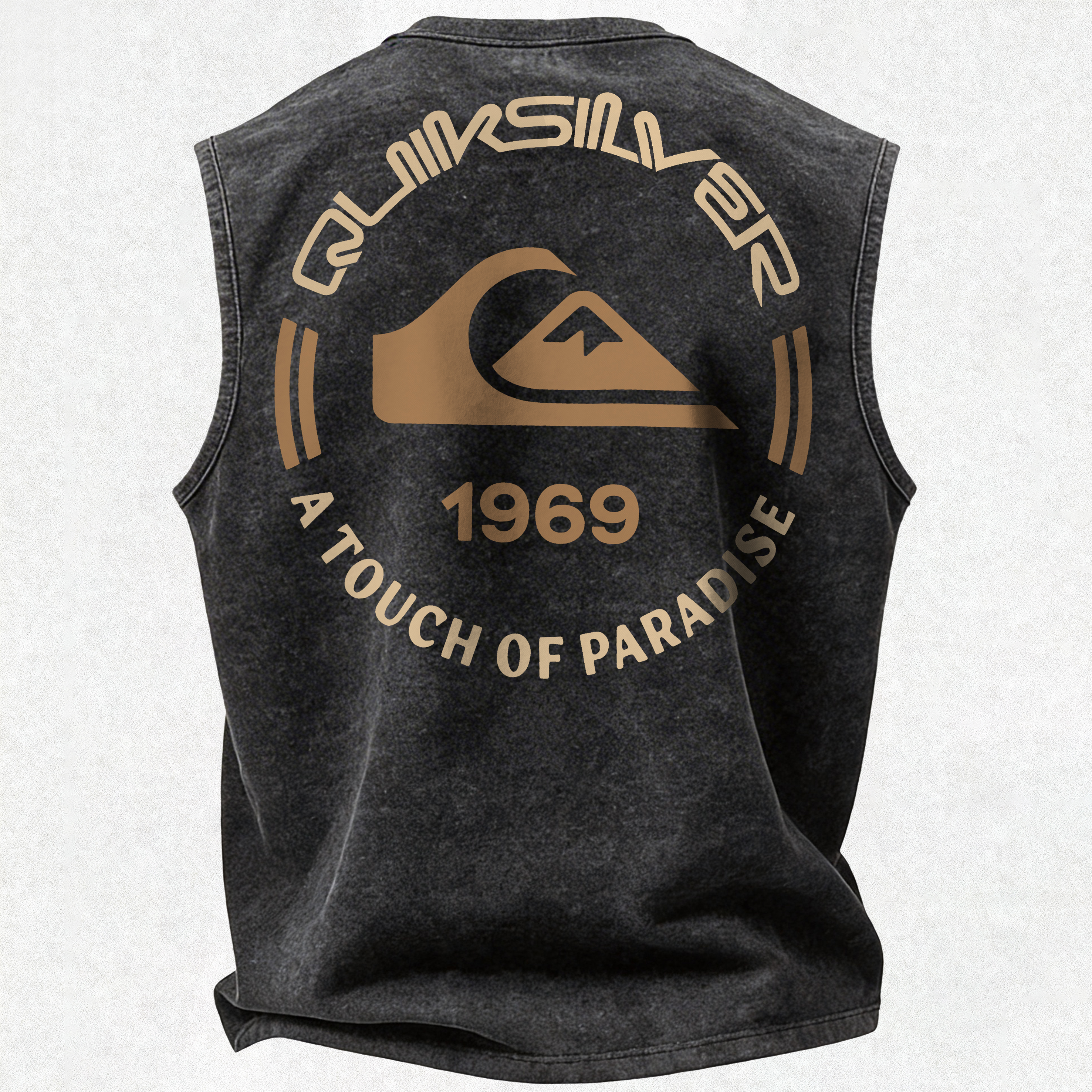 Vintage Surfing Print washed Tank