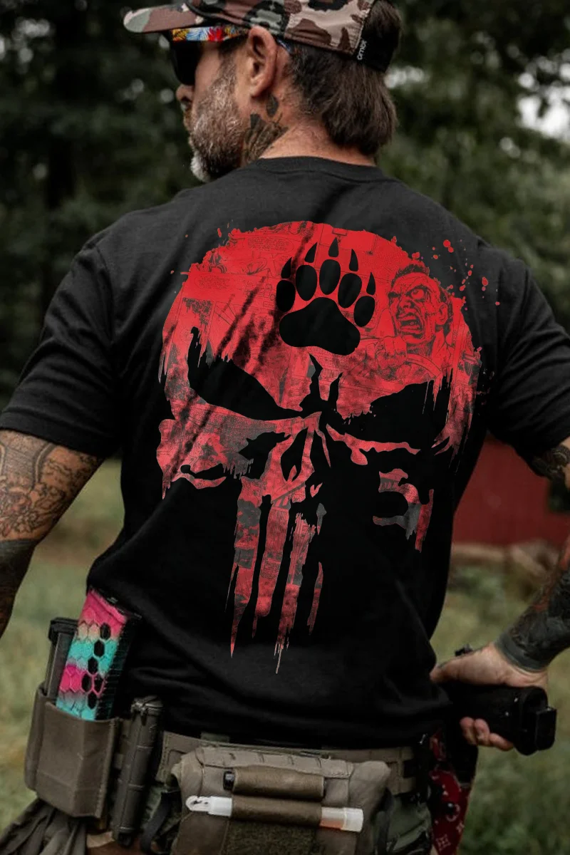 Blackwater Skull Printed Men's T-shirt