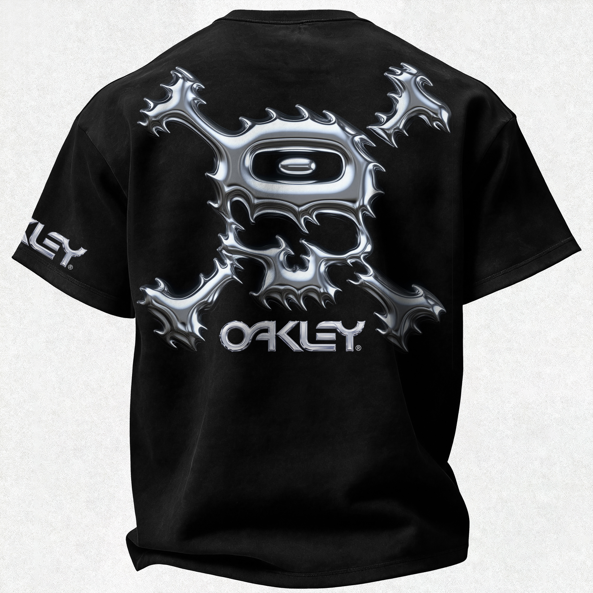 Street Fashion Skull Printed Oversized Unisex T-shirt