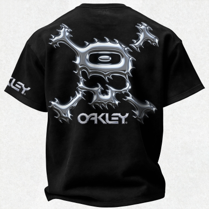 Street Fashion Skull Printed Oversized Unisex T-shirt