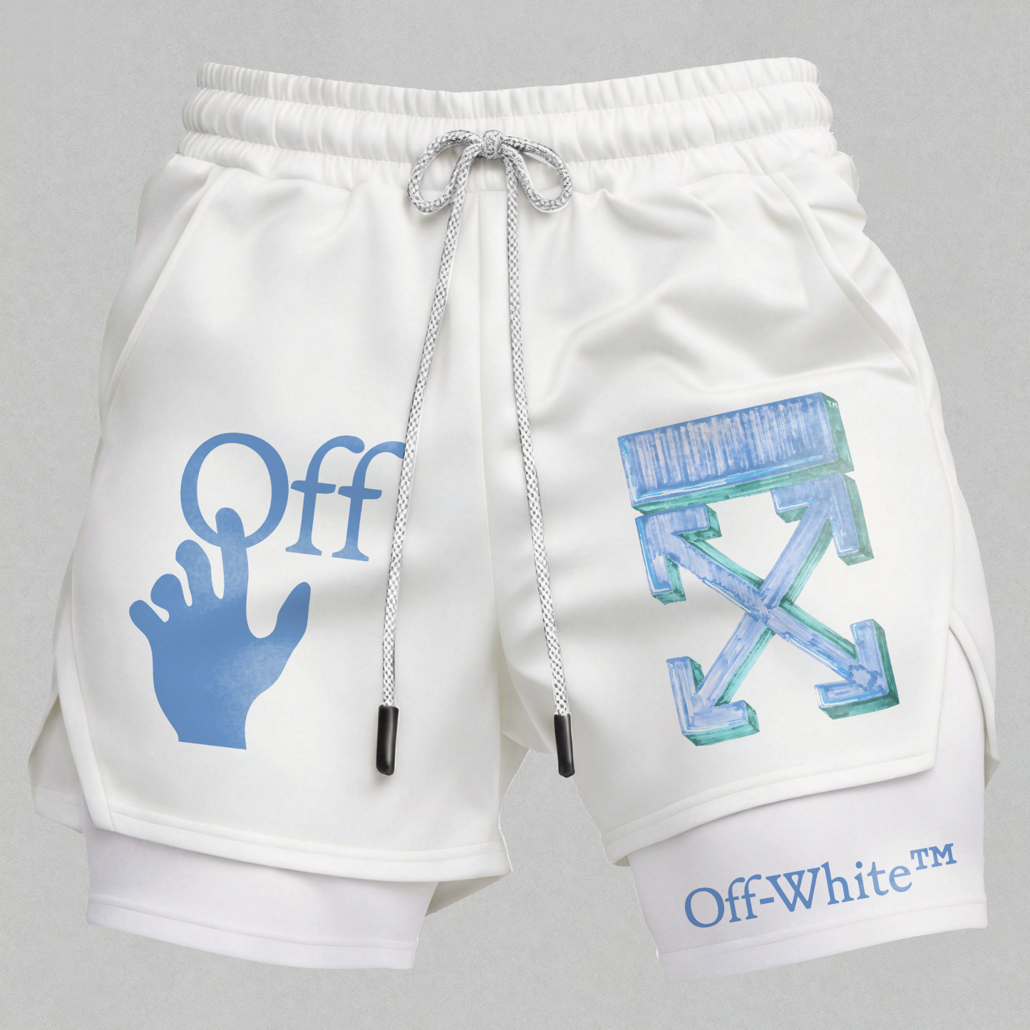 Off-White Print Men's Shorts