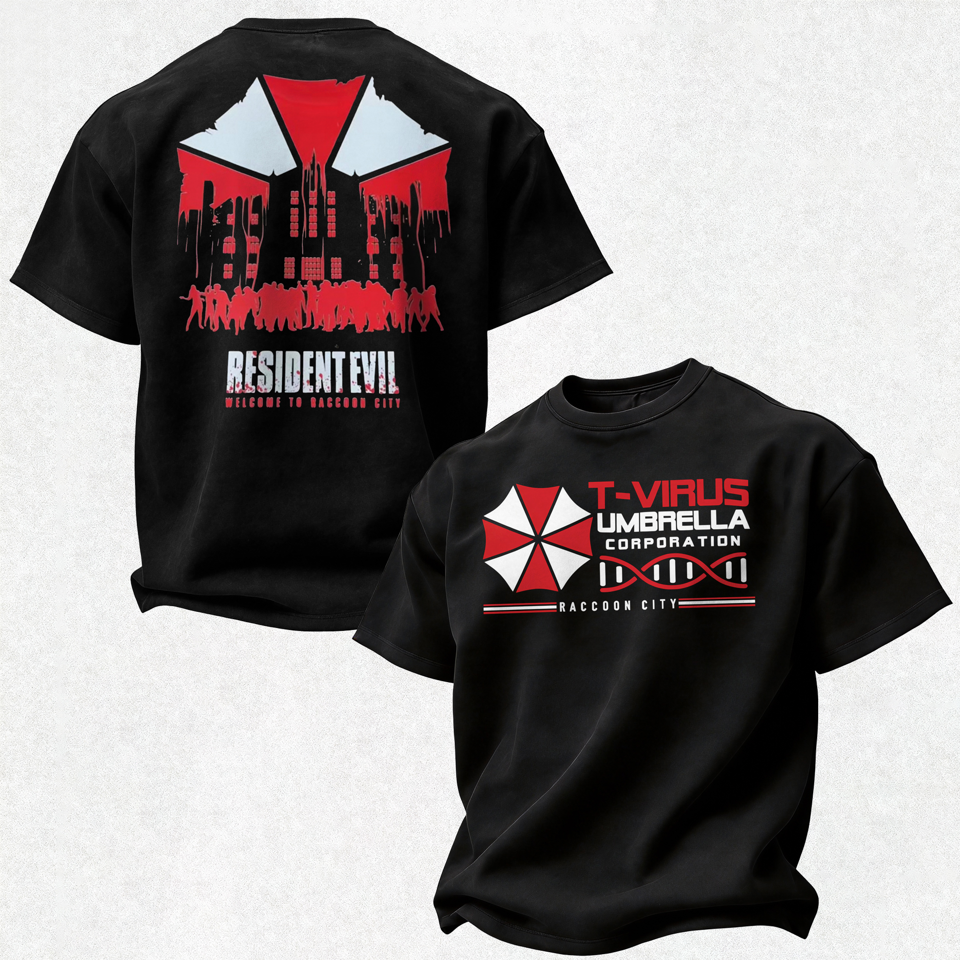 Resident Evil Umbrella Corporation Printed Oversized Unisex T-shirt