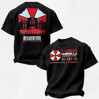 Resident Evil Umbrella Corporation Printed Oversized Unisex T-shirt