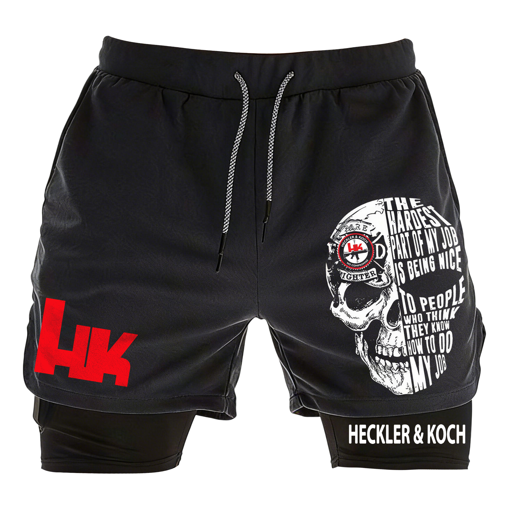 Heckler & Koch Skull Print Men's Shorts