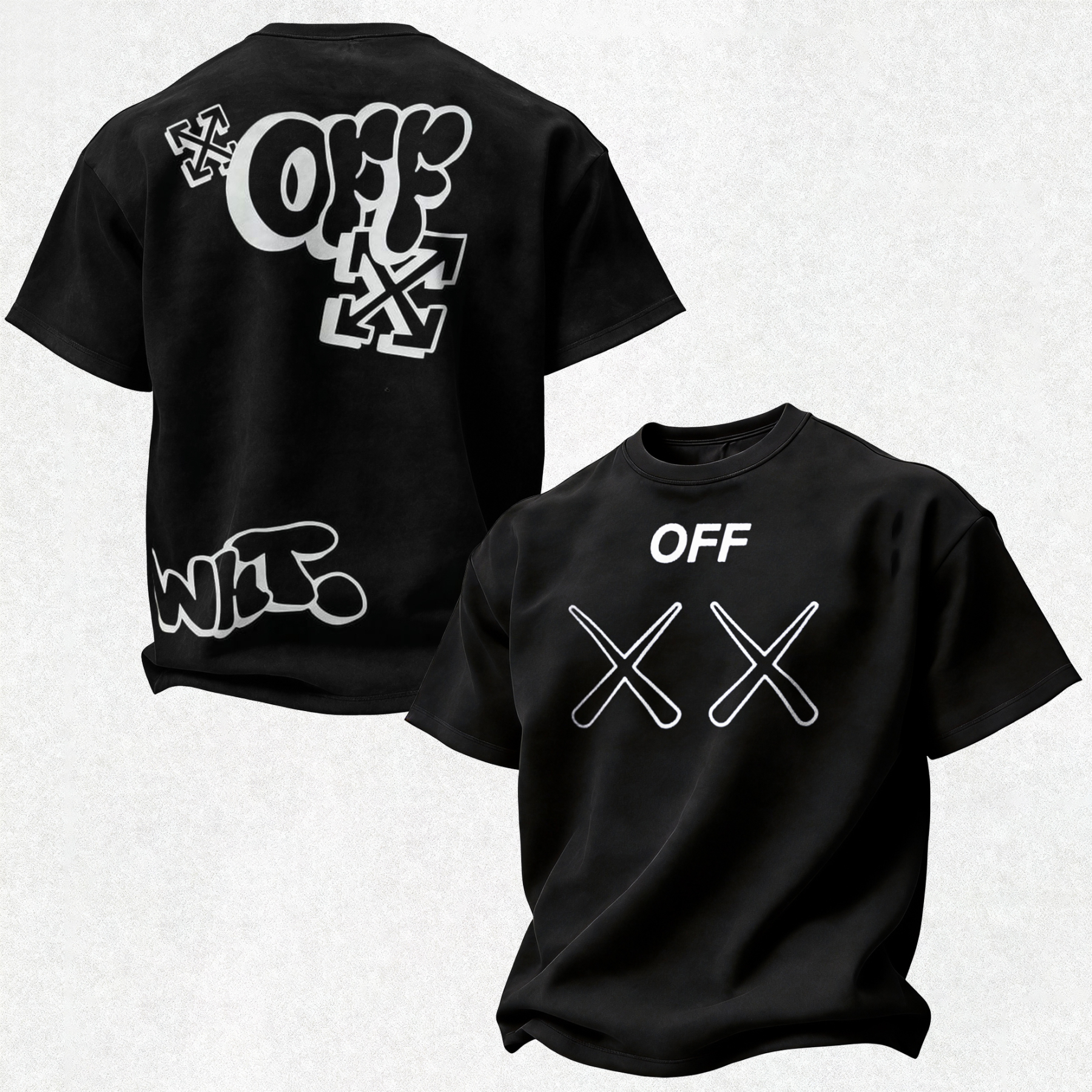 Off-White Printed Oversized Unisex T-shirt