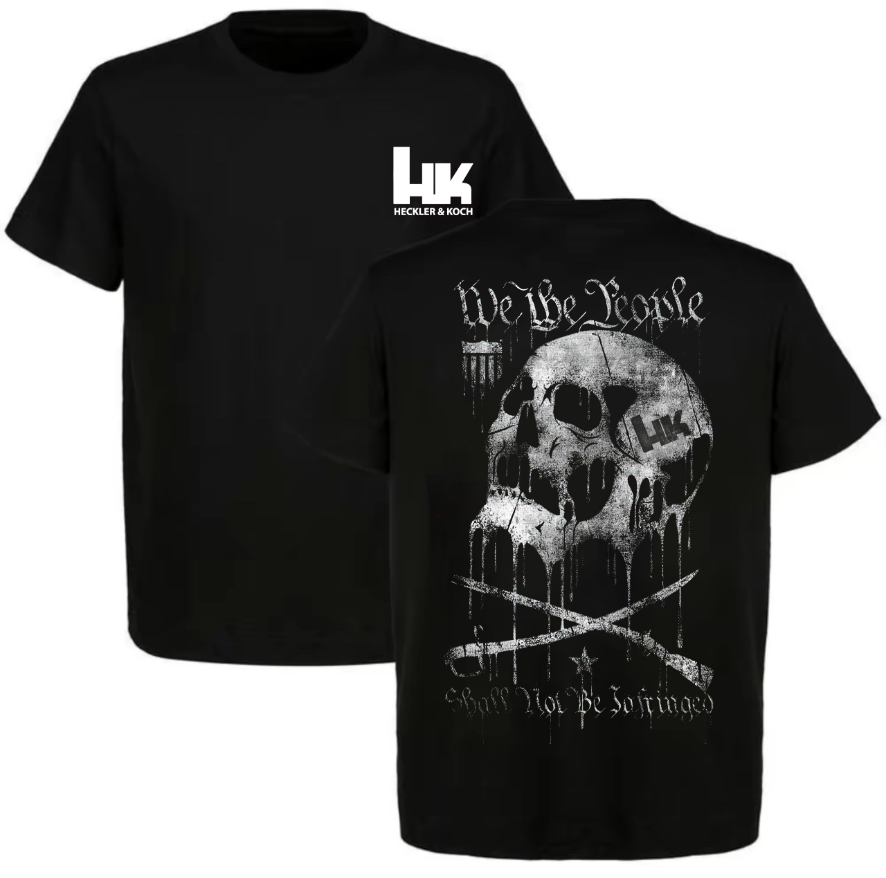 Heckler & Koch Skull Printed Men's T-shirt