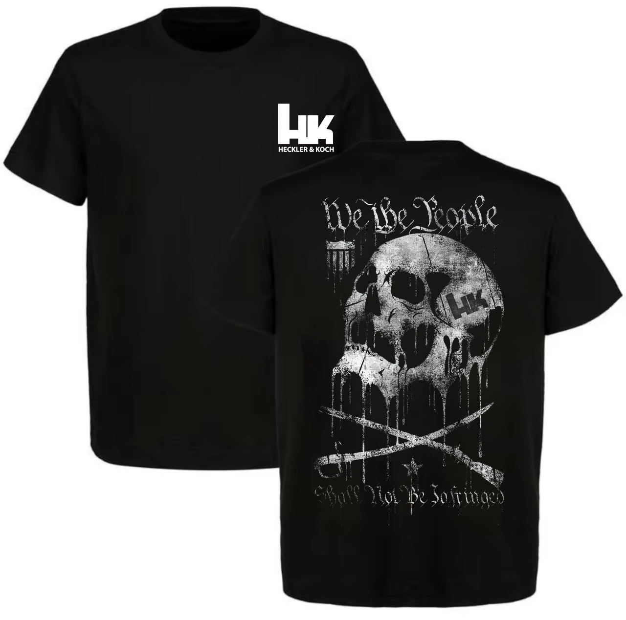 Heckler & Koch Skull Printed Men's T-shirt