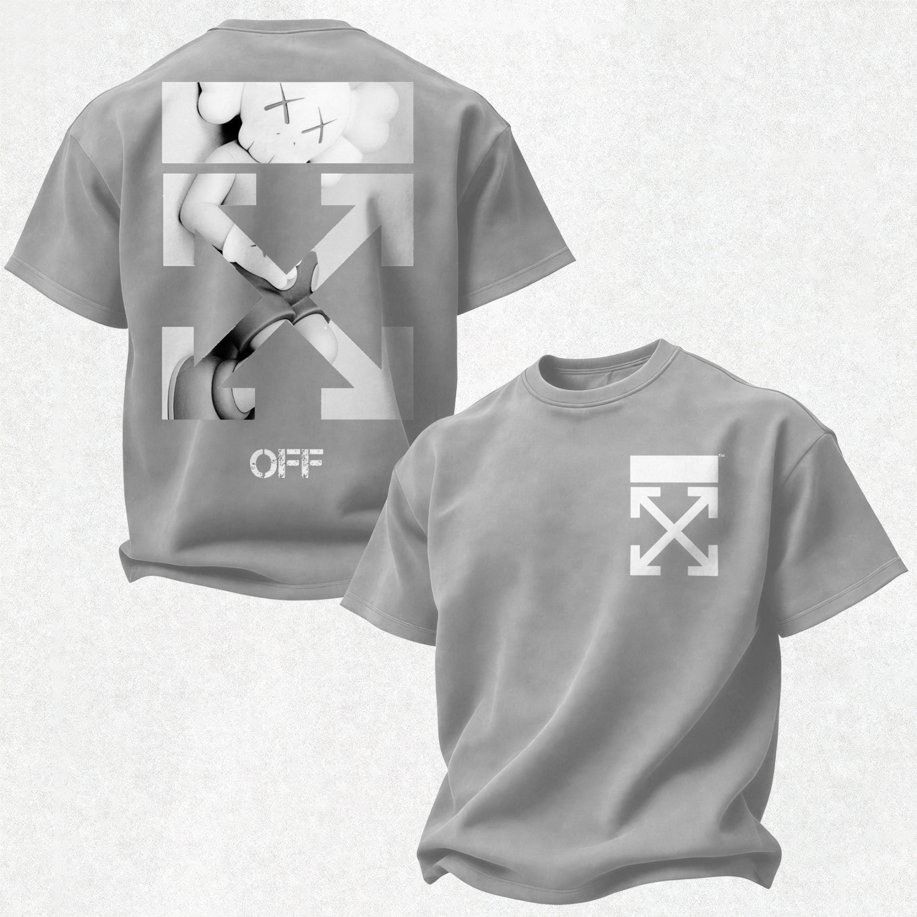 Off-White Printed Oversized Unisex T-shirt